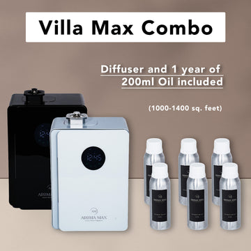 Villa Max Diffuser and Oil Combo System (Includes Diffuser and 1 Year of Oil) 1000 - 1400 sq ft