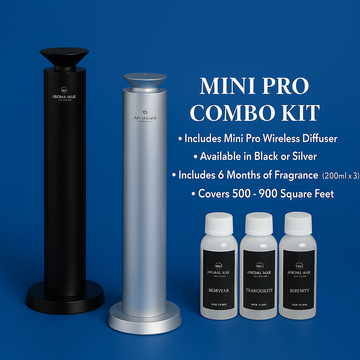 Mini Pro Diffuser and Fragrance Combo System  - Spaces Up to 900 sq ft