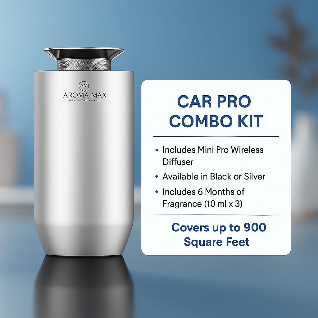🚗  Car Pro Mini Wireless Diffuser Fragrance Kit (Use in Car and Small Spaces)