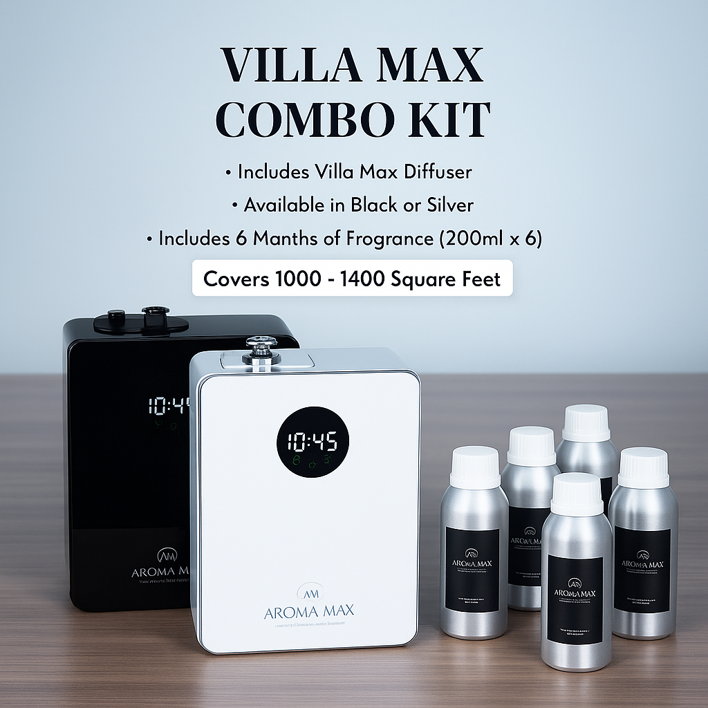 Villa Max Diffuser &amp; Fragrance System (Includes Diffuser and 6 Months Fragrance) 2300 - 3200 sq ft