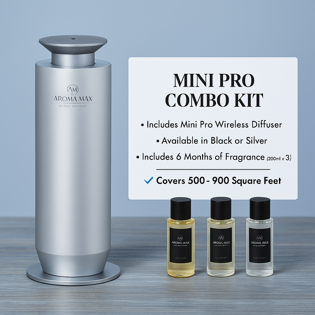 Mini Pro Diffuser and Fragrance Combo System  - Spaces Up to 900 sq ft