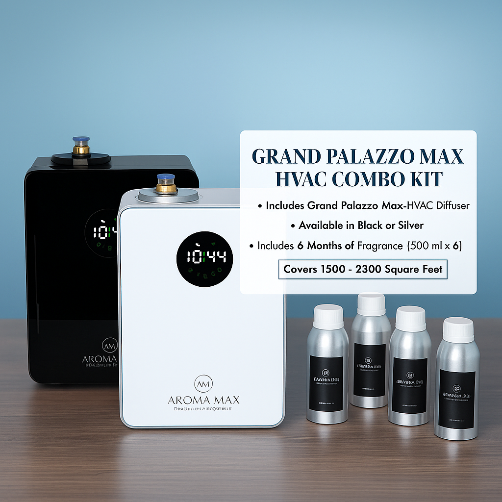 Grand Palazzo Max Diffuser &amp; Fragrance Combo System (Includes Diffuser and 1 Year Fragrance) 1500 - 2300 sq ft