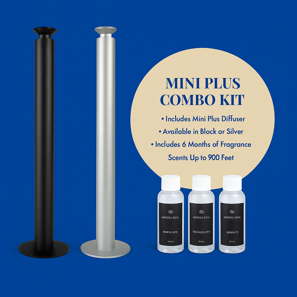 Mini Plus Diffuser and Fragrance Combo System (Includes Diffuser and 6 Months of Oil) 900 sq ft