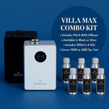 Villa Max Diffuser &amp; Fragrance System (Includes Diffuser and 6 Months Fragrance) Up to 1400 sq feet